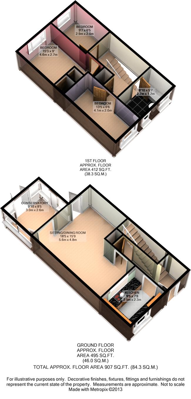 3 Bed House End Terrace For Sale in Banstead
